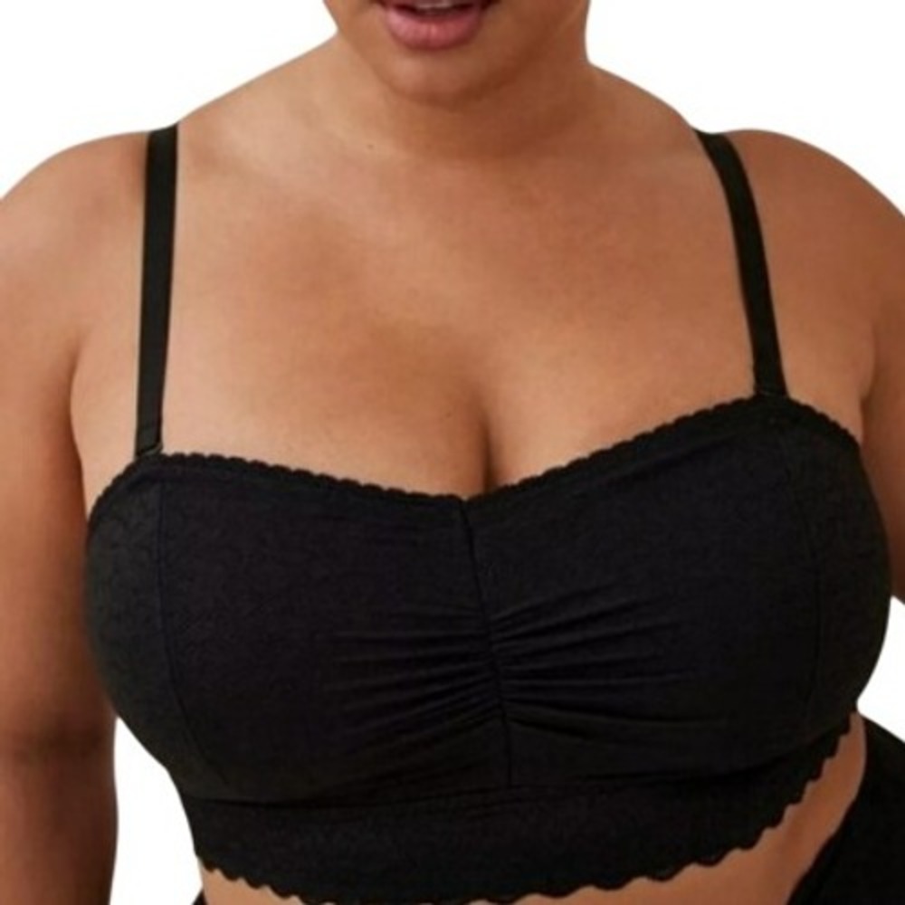 Torrid Black Lace Trim Bra